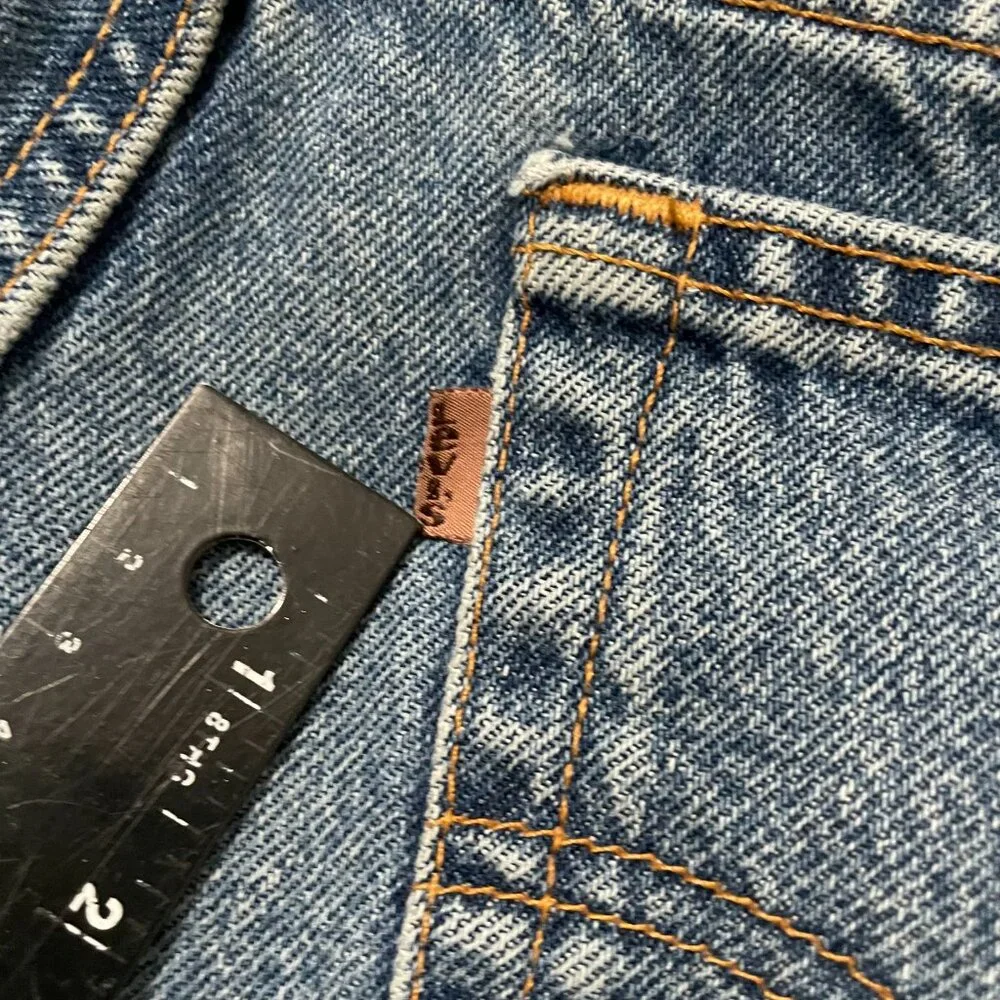Vintage Levi's 545 Relaxed Fit Jeans Brown Tab Size 36x34 90s Stonewash Denim